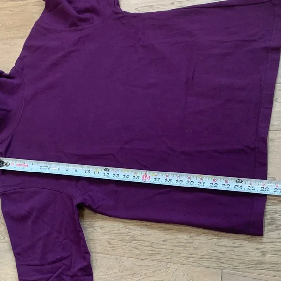 Vintage L.L. Bean Purple Turtleneck Pullover Size Small - Picture 6 of 9